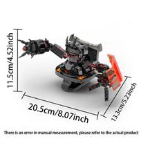 MOC Skibidi Toilet Action Figure Building Blocks Titan Clock Man Upgrade 4.0 Bricks DlY Toys For Kid Christmas Birthday Gifts black