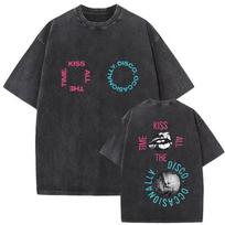 Harry Styles  Together  Tour 2026 Vintage Washed T-Shirt  Women Pop Music Fashion Oversized Cotton Graphic TShirts Streetwear XL black