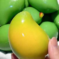 Color Changing Mango Squishy Fidget Toy Soft ASMR Sensory Stress Ball yellow