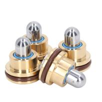 4PCS Joystick Handle Pusher Valve Replacement Rubber Sealing Metal Excavator Push Rod Control Valve Set