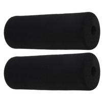 2 Pcs Foam Tube Wrap Handle Fitness Equipment Handle Grips Bars Grips Decorative Protective Sleeve Foam Roller Grip 1 black