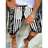 Men's Hawaiian swimming trunks 3D stitching printed beach shorts quick-drying outdoor leisure sports shorts swimwear men's short L black