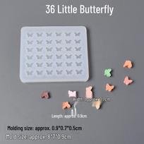 Butterfly Wax Seal Beads Silicone Mold for DIY Baking and Decoration white
