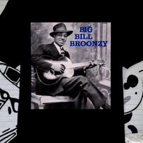 BIG BILL BROONZY Shirt, Blues, Delta Blues, Singer | Leadbelly, muddy waters, howlin wolf, little walter, robert johnson, harmonica, guitar T-shirt 140 gray