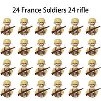 Antrojo pasaulinio karo karinės figūrėlės kariai armijos konstravimo kaladėlės surinkimo kaladėlės nacionalinės armijos ginklai vaikų žaislai žalia