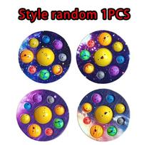 Eight Planets Dimple Push Bubble Fidget Toys Baby Sensory   Needs Squishy Stress  Toys For Kids For Children Gift yellow