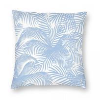 Blue Charleston Carolina Palms Square Pillowcase Polyester Linen Velvet Printed Zip Decor Sofa Seater Cushion Cover 30x30cm