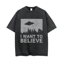 Skalbti Vintažiniai Filmo „X Failai: Tiesa Yra Ten“ Grafiniai Marškinėliai Vyrams Moterims Laisvalaikio Retro Medvilniniai Trumpomis Rankovėmis T-shirt 2XL gray