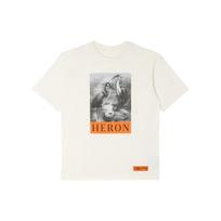 HERON PRESTON Herons Sketch Oversized T Shirt Men's HMAA026C99JER0011001 S gray