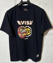 EVISU DARUMA&KAMON PRINTED T-SHIRT, SIZE XL(RRP £130) Unisex T-Shirt L black
