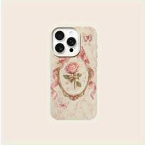 Elegant rose pattern phone case, suitable for iPhone 17, 16, 15, Plus, Pro, Max series phones - ideal for use as a gift iPhone 11 Pro dramblio kaulas