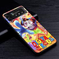 The Amazing Digital Circus Case for Samsung Galaxy Z Flip4 Flip3 5G PC Hard Phone Shell Z Flip 4 3 Black Zflip4 Zflip3 Cover Samsung Z Flip3 5G blue
