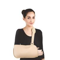 Flamingo Brown Arm Pouch Breathable Sling Strap with Shoulder Cushion SUPPORT M