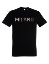 Milano T-Shirt Skyline City Ville Ciudad Milan Lombardy Lombardie Italy 4XL gray