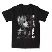 Silent Hill 3 Black T-Shirt Silent Hill Tee Horror Game T-Shirt L1109_03 Unisex T-Shirt L gray