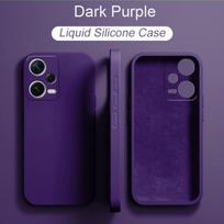 Skystas silikoninis dėklas, skirtas „XiaoMi RedMi Note 12 Pro Plus Note12Pro+ Note12 4G Global Version Note 12Pro + 5G Soft Cover Funda“ RedMi Note 12 Pro 5G tamsiai violetine spalva