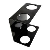 Double Vertical Barbell Holder Wall Mounted Barbell Storage Rack Wall Mounted Hangings Bar Rack Easy to Install 1 black