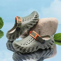 Men S Summer Breathable Waterproof Soft Sole Clog Sandals 44 žalia