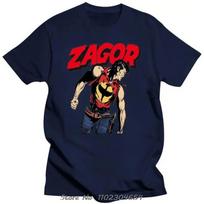Nauji Bailey Geddes Zagor Fumetti marškinėliai Retro Vesternas Itališkas komiksų marškinėlis Animaciniai filmai Komiksai TV marškinėliai Harajuku gatvės apranga S black