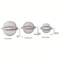3pcs Stainless Steel Spice Balls, Tea Infuser & Soup Strainer, Reusable Seasoning Filter for Tea, Herbs, Spices and Stews 3pcs white