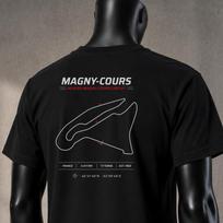 Magny-Cours Circuit Map France motorsport car fan shirt unique gifts pit crew shirt sports shirt mechanic Race racing vintage shirt 130 black