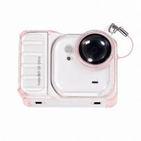 Insta360 GO Ultra TPU Protective Case - Transparent Ice-Touch Shockproof Cover Action Camera Crystal Pink white