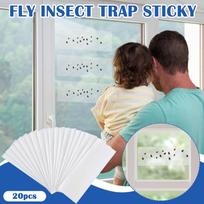 20 Pack Indoor Window Traps, Paper Strips, Tape, Clear Window Traps, Household Glue, Trap One Size black