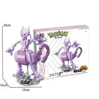 Pokemon žaislas Lega konstravimo kaladėlės Pokmon veiksmo animacinis personažas Charizard Mewtwo Modelis konstravimo kaladėlė Berniukams Gimtadienio dovanos No Box gray