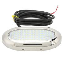 12V Boat Underwater Light 54 LED Strong Sealing IP68 Waterproof Yacht Rear Lights for Caravan RV Bathroom Hallway Blue Light black