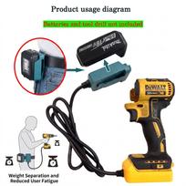 Adapter Cord for Makita 18V Battery to Milwaukee, Ricci, Bosch, and DeWalt Tools