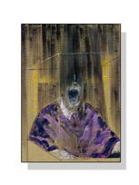 Groteskinis menas Francis Bacon Klasikinis meno kūrinys Plakatas Drobės tapyba Abstrakcijos sienos paveikslas Svetainei Namų dekoravimui 21x30cm No Frame black