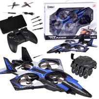 Kovinis dronas „Shooting Drone Combat“ – nuotolinio valdymo pirštinė ir RC0750 pultelis