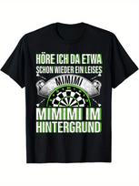 Funny Mimimi Darts Practice T-Shirt for Men & Women - German  Mimimi  Text & Dart Arrows Print, Casual Short Sleeve Round Neck Tee, All-Season Comfort M black