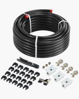 VEVOR Air Compressor Line Kit, 100FT x 3/4 , HDPE-Aluminum Compressed Air Piping System, Leak-Proof, Pressure-Resistant & Easy-to-Install juoda