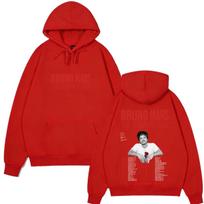 Bruno Mars The Romantic Tour Print Hoodie Man Woman Autumn Winter Aesthetic Trendy Vintage Sweatshirts M red