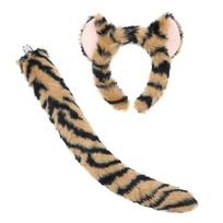 Gyvūno Kostiumas Leopardas Ausys Lankelis Peteliškė Sijonai Sijonas Uodega Rinkinys Leopardų Kostiumų Aksesuarai Helovino Šventei Dekoracijos beige