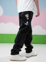 Men's Baggy Jeans Black Smurfs Gargamel Pocket M black