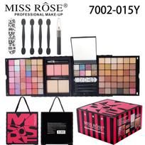 MISSROSE akių makiažo paletės rinkinys: Apima akių šešėlius, lūpų blizgį, lūpų dažus, skaistalus, skaistinimo priemonę ir pudros kompaktinę. beige