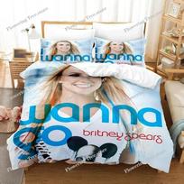 3D Printed Britney Spears Bedding Set Duvet Cover Bedroom Comforter Cover Single Twin King Size Quilt Cover Home Textile EU Single 135*200cm/53x79in 3pcs beige