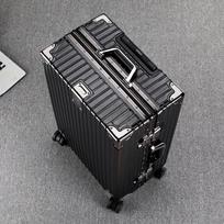 Aluminum Frame Spinner Luggage gray