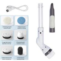 Electric Spin Scrubber Cordless Rechargeable with Replaceable Brush Heads for Household Kitchen Bathroom Powerful Cleaning Tools