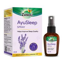 Zandu AyuSleep Pagalvės Purškiklis 22 ml Natūralus Atsipalaidavimo Purškiklis Vakaro Rutinai Raminantis Aromatas Miego Aplinkos Palaikymas blue