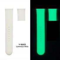 Luminous Silicone Strap For Apple Watch Band Ultra 49mm 9 8 7 45/41mm Sport Loop Bracelet For Iwatch  6 5 4 Se 44mm 42mm 38 40mm 38 40 41mm  ML green
