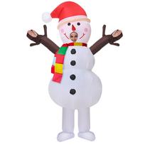Pripučiamas Kalėdų Senelio kostiumas Helovinui ir Kalėdų Cosplay One Size white