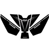 Suitable for Kawasaki Ninja 400 fuel tank protection stickers. These are fishbone-shaped stickers that are anti-wear and anti-slip. black