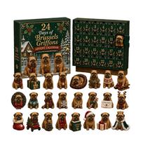 -Piece Christmas 2D Acrylic Pendant Calendar Set for Holiday Countdown One Size