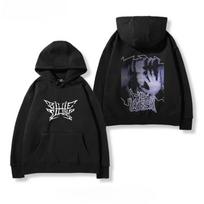 Billie Eilish When We All Fall Asleep Where Do We Go Pullover Hoodie Unisex Hooded Sweatshirt Pop Album Casual Loose Fleece Long Sleeve Tops XXXL black