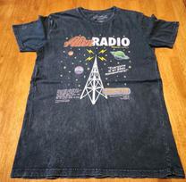 Coldplay Alien Radio Tee Large Music Of The Spheres Tour 2023 Music Chris Martin XXL gray