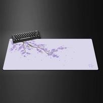 Black Sakura Gaming Mouse Pad Kawaii Purple Desk Mat Large Office Carpet Accessories Cherry Blossom Mousepad Gamer Computer Mats 350X600X2MM