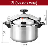 3L/7L/11L/15L  Multifunctional Aluminum Pressure Cooker Four Fold Protection Heavy-Duty Explosion-Proof Cooking Pots for Gas Cooker Pot